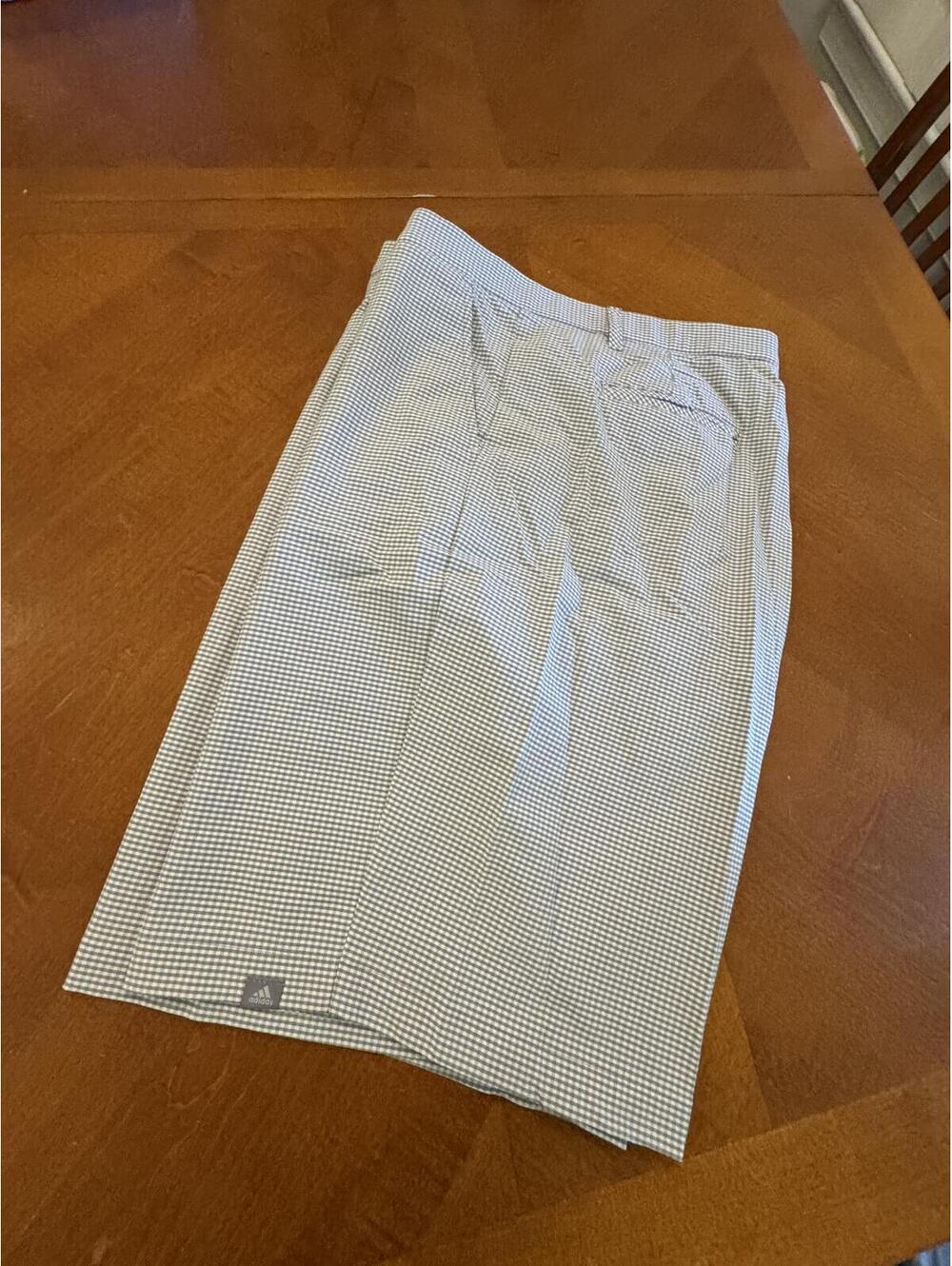 Adidas Men's Checkered Golf Shorts 42 waist